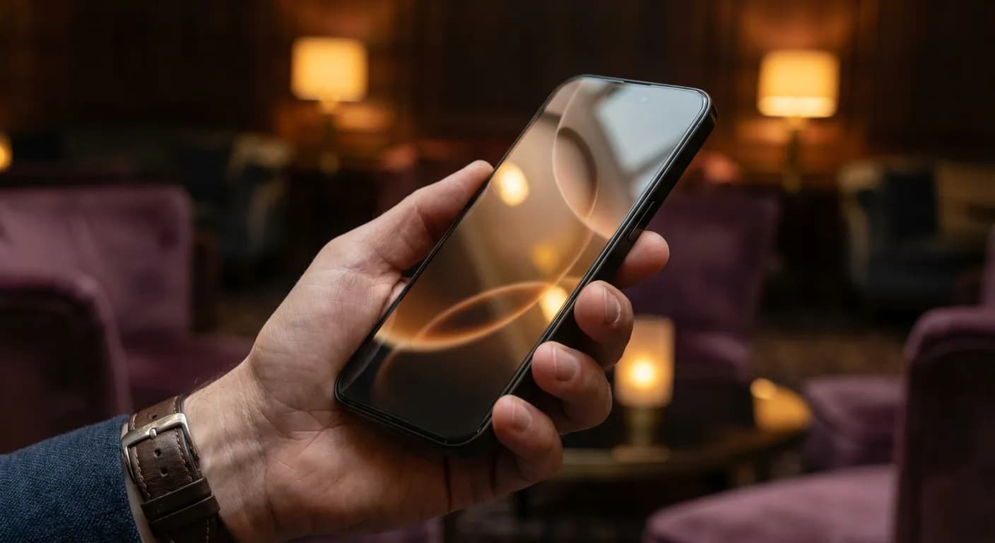 Utilisation de l'application de trading BoursoBank dans un cadre premium.