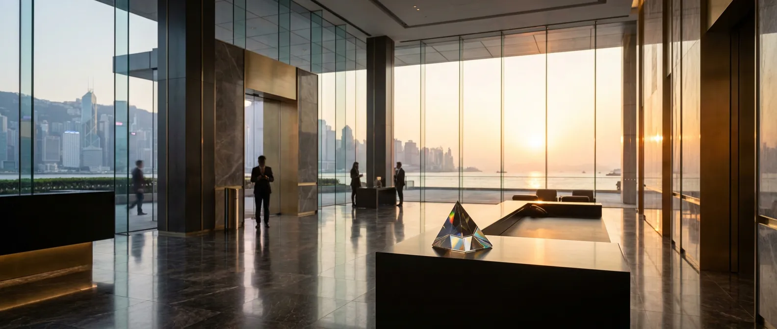 Vue aérienne d'un bureau de luxe symbolisant la croissance des intérêts financiers ADEL.