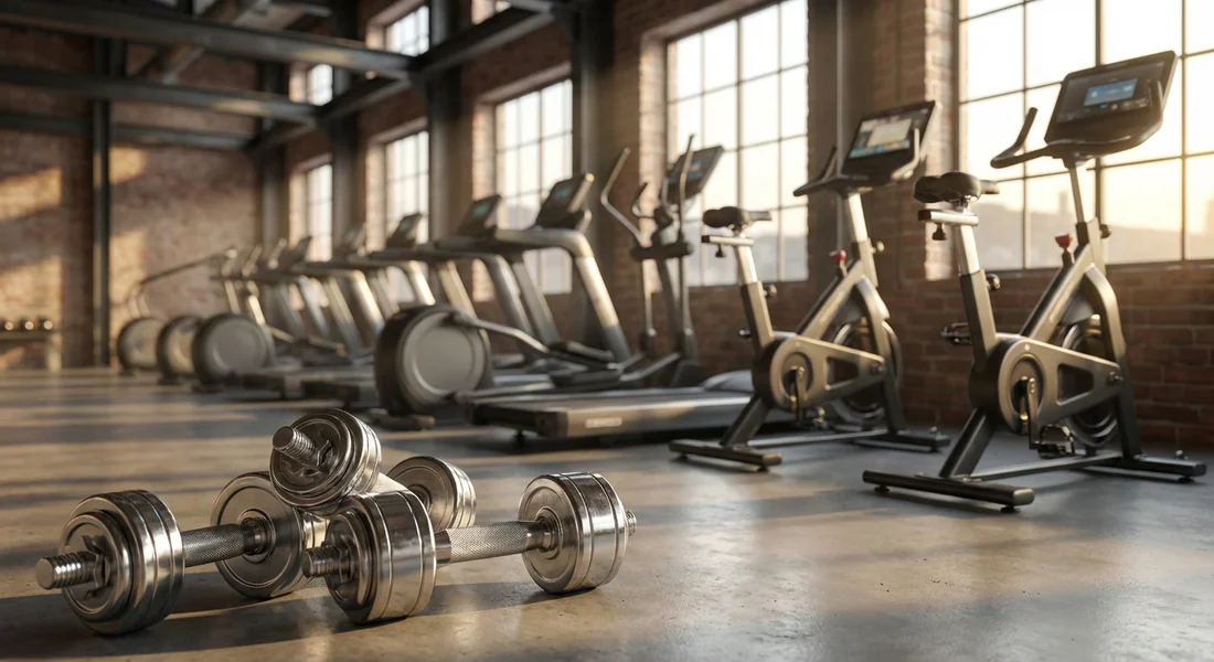 Équipements et matériel de sport haut de gamme Équipements de fitness professionnels et modernes.