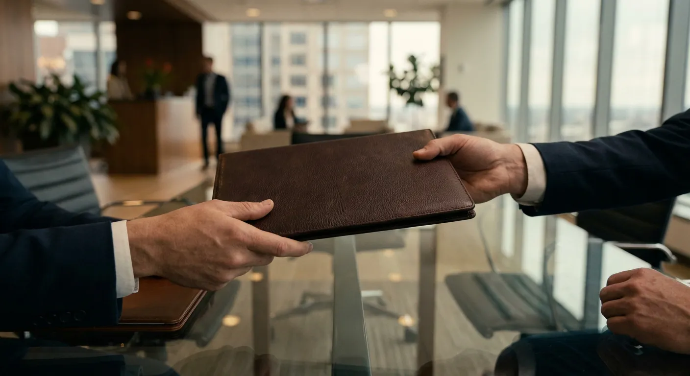 Remise officielle des documents de fin de contrat entre employeur et salarié
