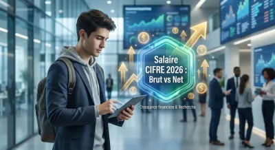 Miniature sur le salaire CIFRE 2026 : comparaison brut et net.