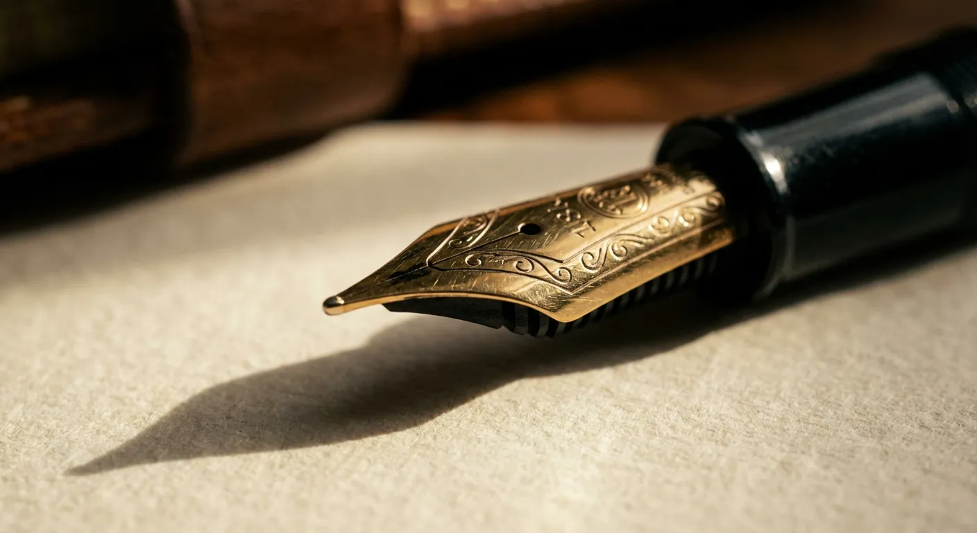 Stylo plume de luxe symbolisant la signature d'un contrat AFER