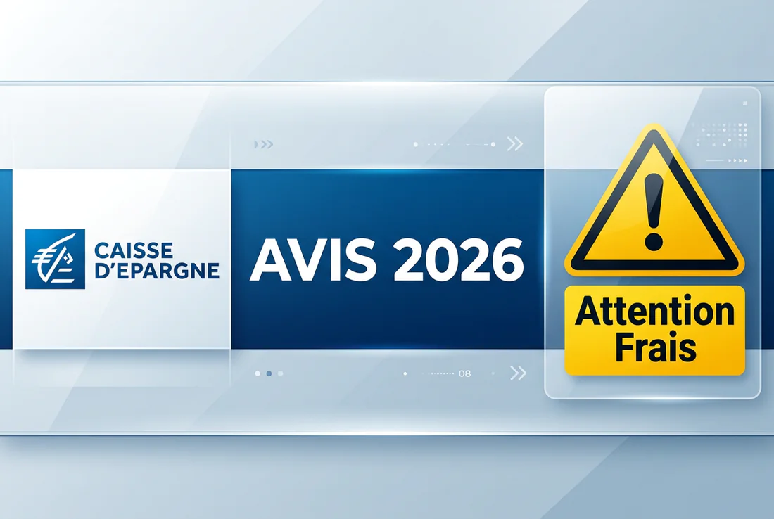 Tarifs Caisse d'Épargne 2026 : l'analyse complète Analyse des tarifs et frais de la Caisse d'Épargne avec une loupe et un symbole de pourcentage.