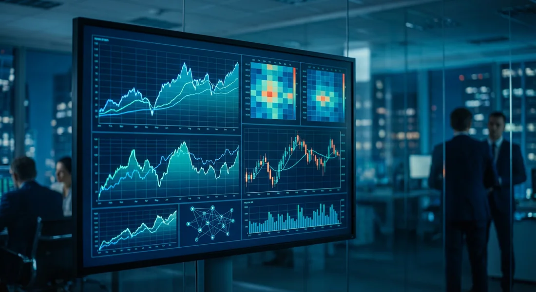 Analyse financière du marché aéronautique Tableau de bord financier montrant les performances boursières.