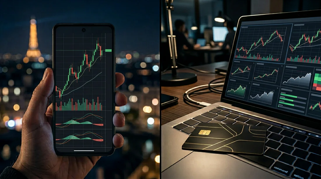 Expérience utilisateur et interface mobile Utilisation de l'application mobile de trading